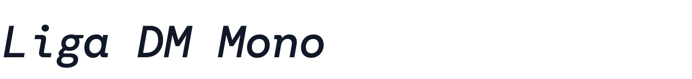 Liga DM Mono — LigaDMMono-MediumItalic.ttf