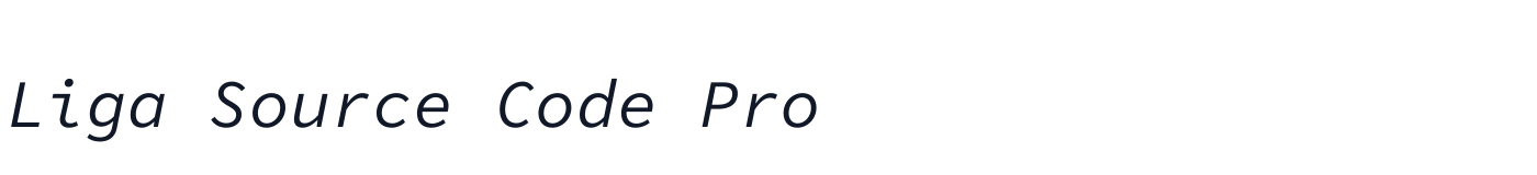 Liga Source Code Pro — 397ff760ef-LigaSourceCodePro-It.otf