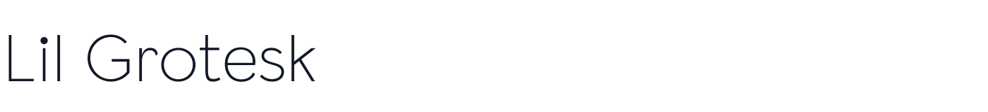 Lil Grotesk — LilGrotesk-ExtraLight.otf