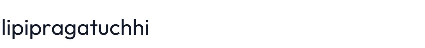 lipipragatuchhi — lipipragatuchhi-Regular.otf