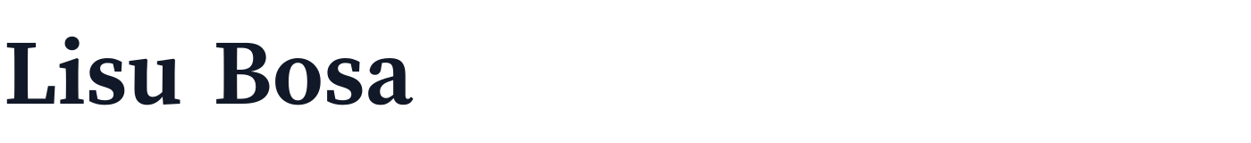 Lisu Bosa — LisuBosa-Black.ttf
