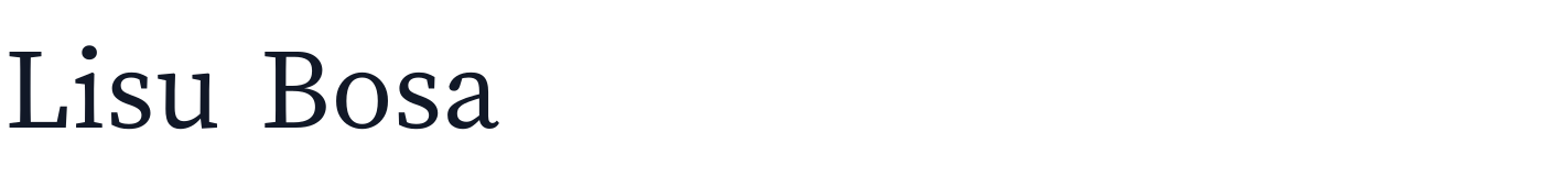 Lisu Bosa — LisuBosa-ExtraLight.ttf