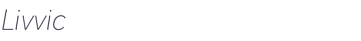 Livvic — Livvic-ThinItalic.ttf