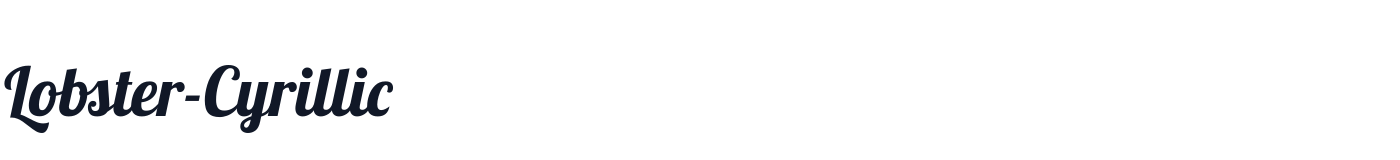 Lobster-Cyrillic — Lobster-Cyrillic-Regular.ttf