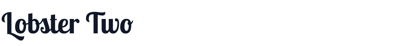 Lobster Two — LobsterTwo-Bold.ttf