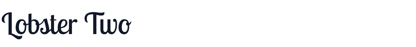 Lobster Two — LobsterTwo-Regular.ttf
