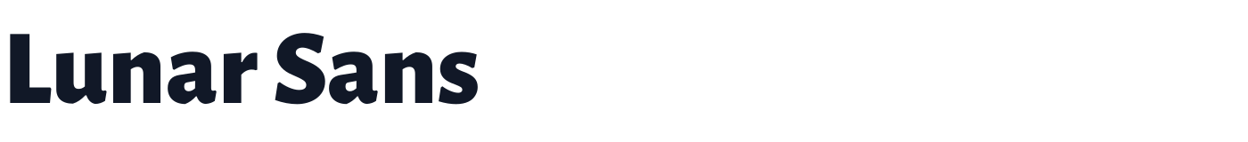 Lunar Sans — LunarSans-ExtraBold.otf