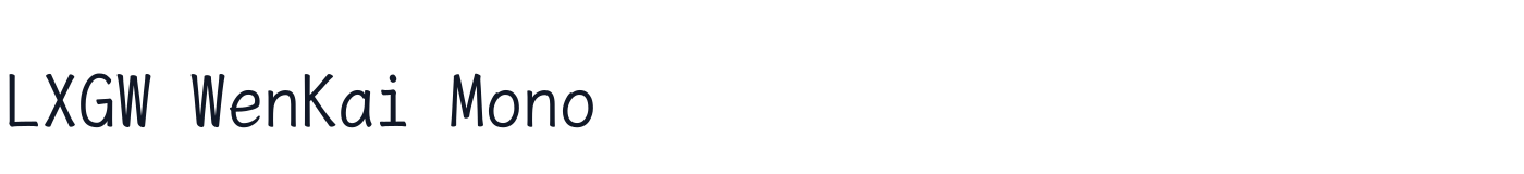 LXGW WenKai Mono — lxgw-wenkai-mono-regular-v1.245.1-subset-standard.ttf