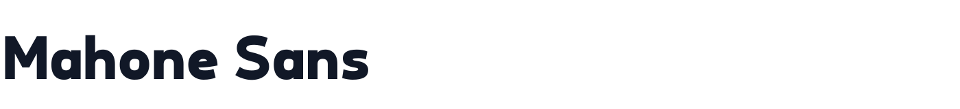 Mahone Sans — MahoneSansBold.ttf