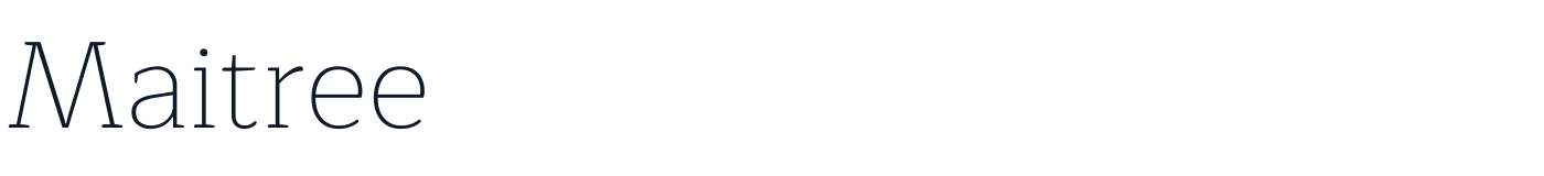 Maitree — Maitree-ExtraLight.ttf