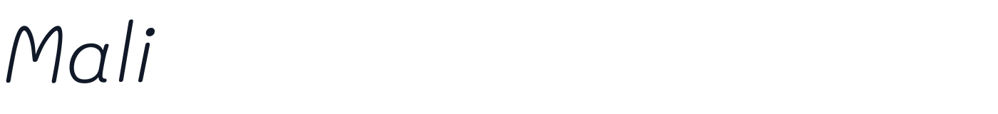 Mali — Mali-LightItalic.ttf
