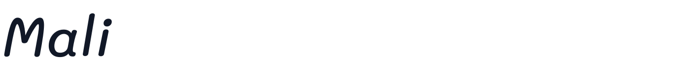 Mali — Mali-MediumItalic.ttf