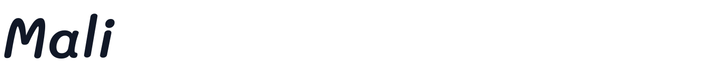 Mali — Mali-SemiBoldItalic.ttf