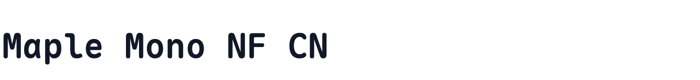 Maple Mono NF CN — MapleMono-NF-CN-Bold.ttf