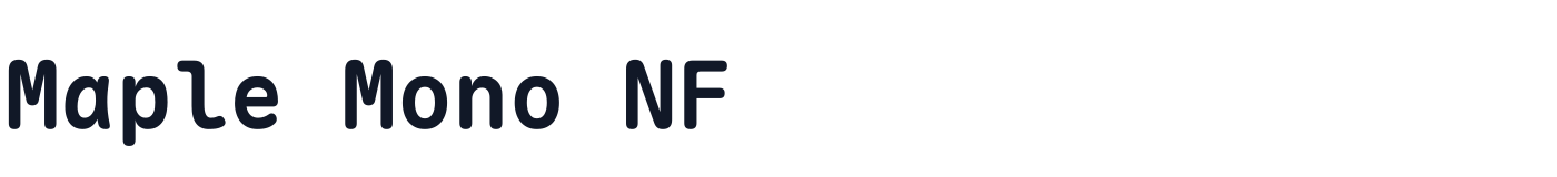 Maple Mono NF — MapleMono-NF-Bold.ttf