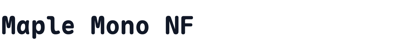 Maple Mono NF — MapleMono-NF-ExtraBold.ttf