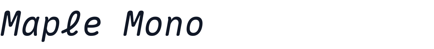 Maple Mono — MapleMono-Italic[wght]-VF.ttf