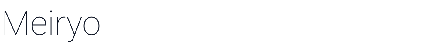Meiryo — Meiryo-ExtraLight.ttf