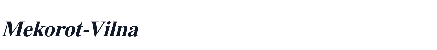 Mekorot-Vilna — Mekorot-Vilna-Italic.ttf
