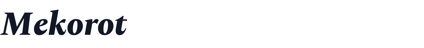 Mekorot — Mekorot-ExtraBoldItalic.otf