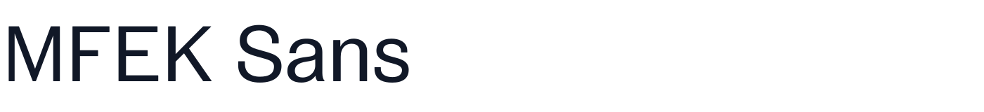 MFEK Sans — MFEKSans-450-Regular.otf