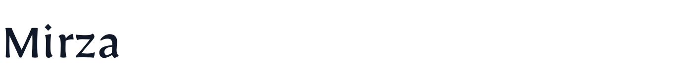Mirza — Mirza-Regular.ttf