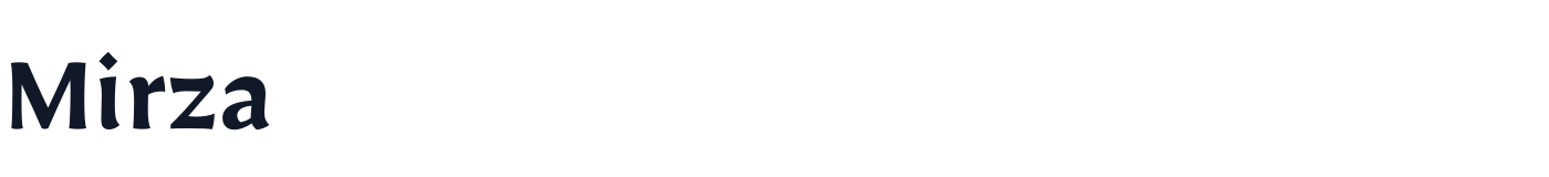 Mirza — Mirza-SemiBold.ttf