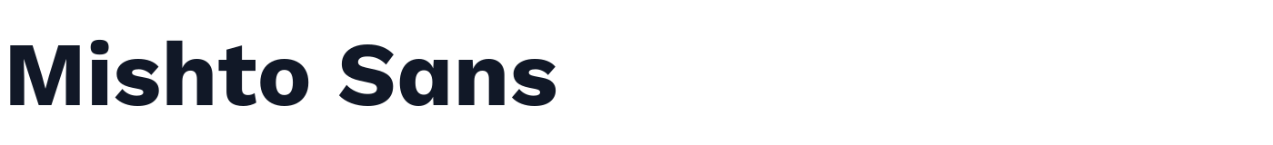 Mishto Sans — MishtoSans-Bold.ttf