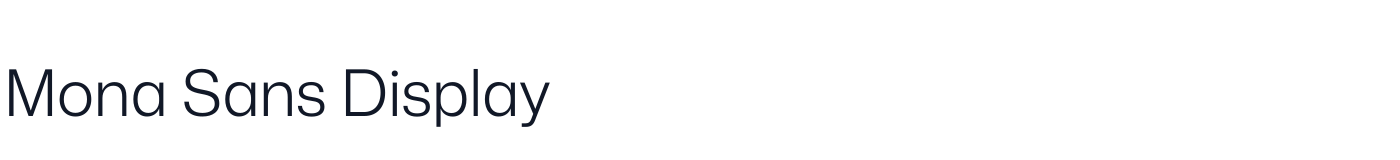 Mona Sans Display — MonaSansDisplay-Light.otf