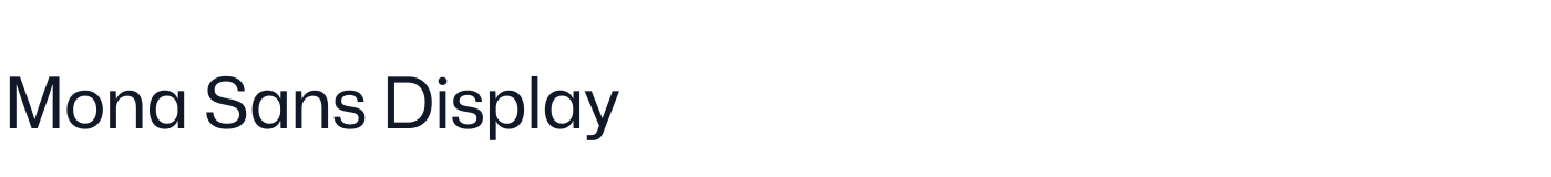 Mona Sans Display — MonaSansDisplay-Regular.otf