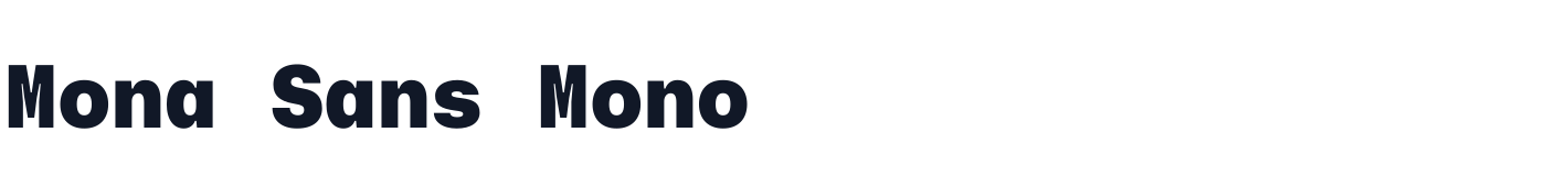 Mona Sans Mono — MonaSansMono-Black.otf