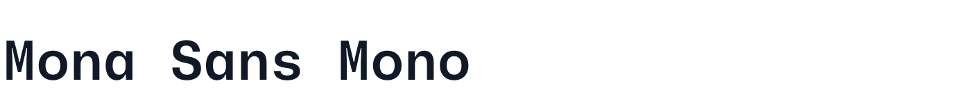 Mona Sans Mono — MonaSansMono-SemiBold.otf