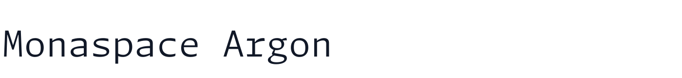 Monaspace Argon — monaspace-argon-latin-300-normal.ttf