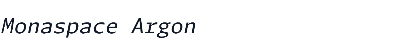 Monaspace Argon — monaspace-argon-latin-400-italic.ttf