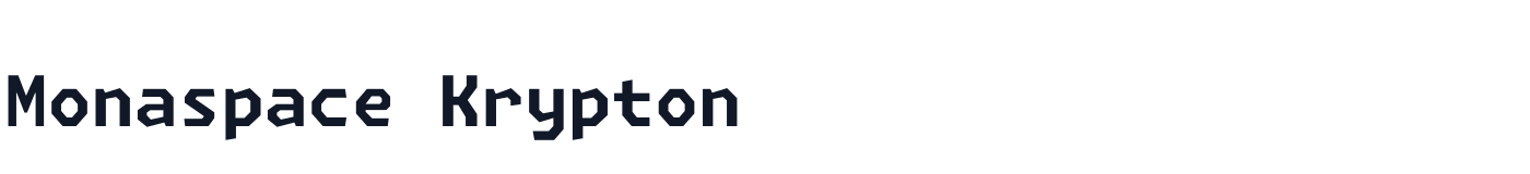 Monaspace Krypton — monaspace-krypton-latin-700-normal.ttf