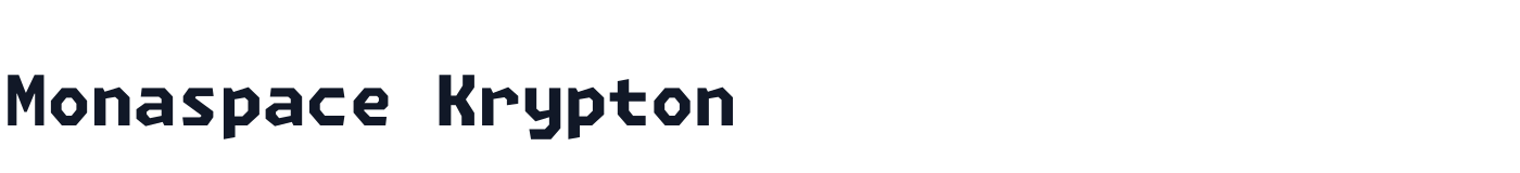 Monaspace Krypton — monaspace-krypton-latin-800-normal.ttf