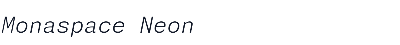 Monaspace Neon — monaspace-neon-latin-200-italic.ttf