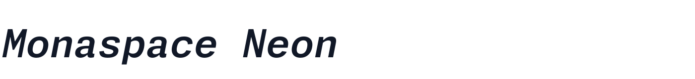 Monaspace Neon — monaspace-neon-latin-600-italic.ttf