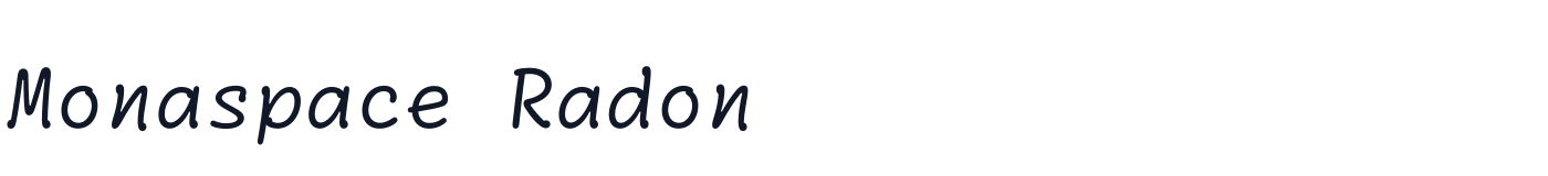 Monaspace Radon — monaspace-radon-latin-300-normal.ttf