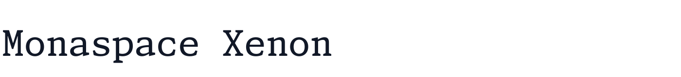 Monaspace Xenon — monaspace-xenon-latin-400-normal.ttf