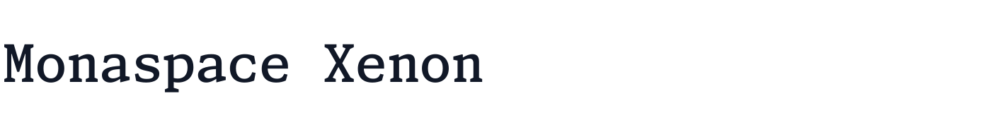 Monaspace Xenon — monaspace-xenon-latin-500-normal.ttf