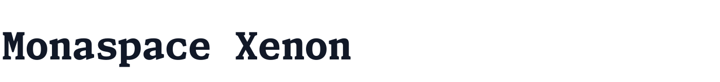 Monaspace Xenon — monaspace-xenon-latin-800-normal.ttf