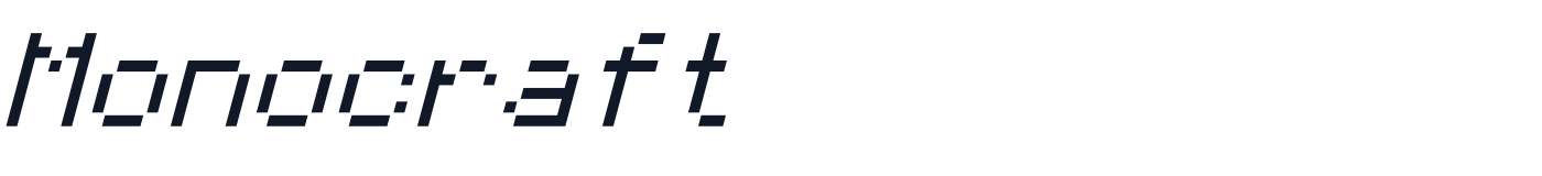 Monocraft — Monocraft-Light-Italic.otf