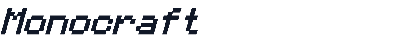 Monocraft — Monocraft-SemiBold-Italic.ttf