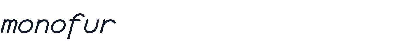 monofur — monofur-italic.ttf