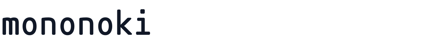 mononoki — mononoki-Bold.otf