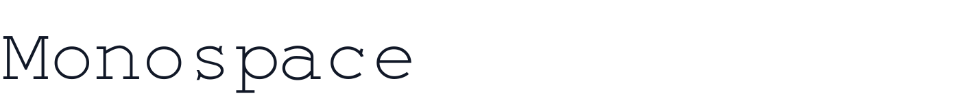 Monospace — Monospace.ttf