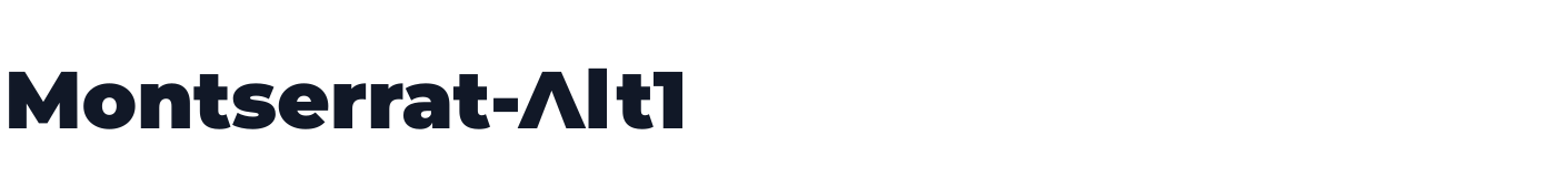 Montserrat-Alt1 — MontserratAlt1-Black.otf