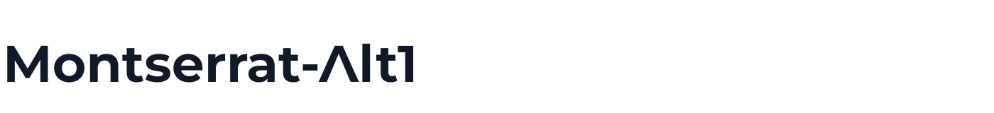 Montserrat-Alt1 — MontserratAlt1-Bold.otf