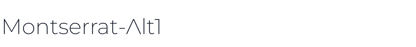 Montserrat-Alt1 — MontserratAlt1-ExtraLight.otf